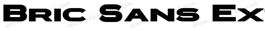 Bric Sans Extra Bold字体转换